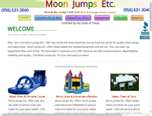 Tablet Screenshot of moonjumpsetc.com